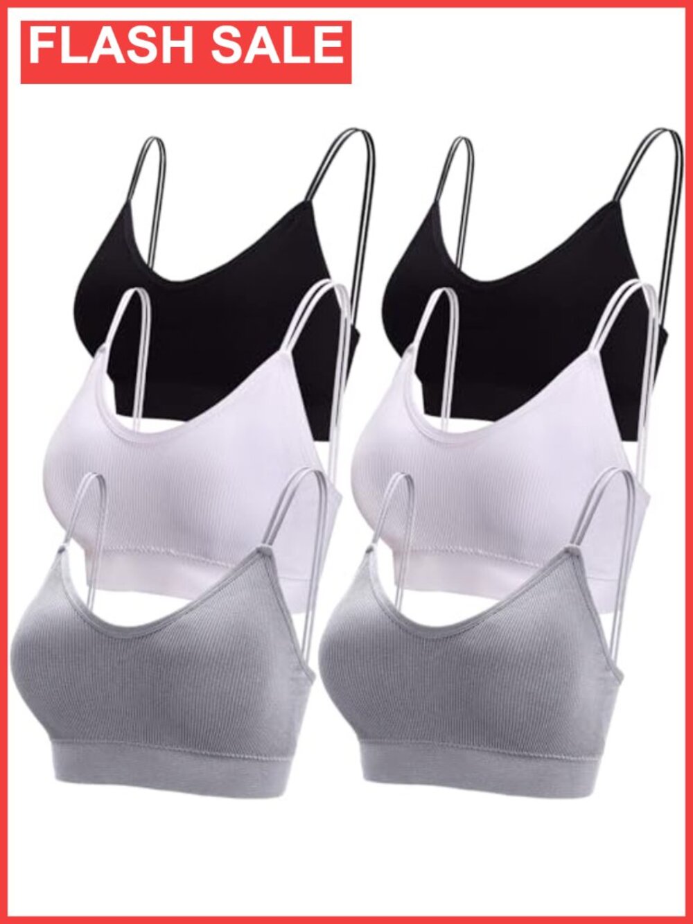 Padded V-Neck Bralette Seamless Sleep Bra Removable Pads Wire Free Adjustable